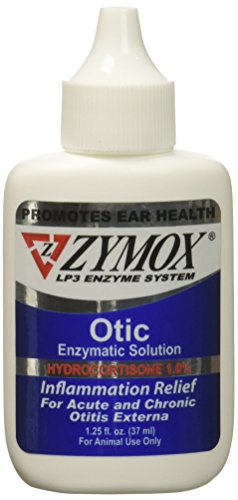 Product Cover ZYMOX OTIC with Hydrocortisone 1.0 Ear Solution Treatment Bacterial, Viral, and Yeast infections 1.25 fl.oz og for Dogs Cats