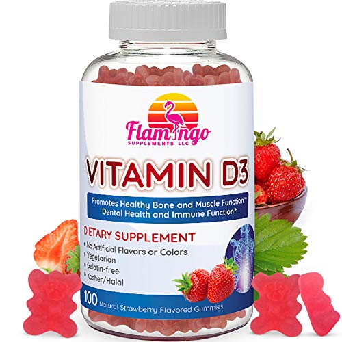 Product Cover Vitamin D3 Gummies for Adults and Kids 800IU - Kosher, Halal, GMO-Free, and Vegetarian. 100 Count