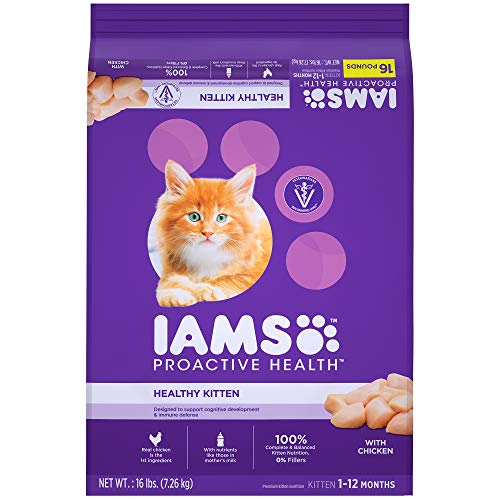 Product Cover Iams Proactive Health Healthy Kitten Dry Cat Food With Chicken, 16 Lb. Bag
