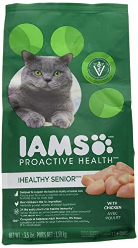 Product Cover 3.5 lbs, Healthy Senior, Standard Packaging : IAMS Proactive Health Senior Adult Dry Cat Food