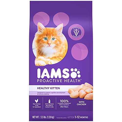 Product Cover Iams Proactive Health Healthy Kitten Dry Cat Food With Chicken, 3.5 Lb. Bag