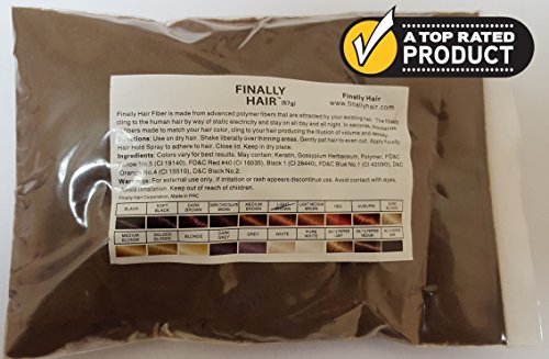 Product Cover Hair Building Fibers 57 Grams. Highest Grade Refill That You Can Use for Your Bottles From Competitors Like Toppik?, Xfusion?, Toppix? (Light Brown)