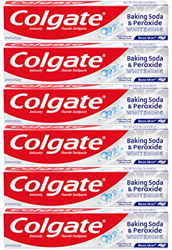 Product Cover Colgate Baking Soda and Peroxide Whitening Toothpaste - 8 ounce (6 Pack)