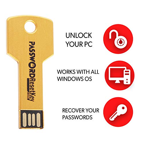 Product Cover USB Recovery Boot Password Reset | Works with Windows 98, 2000, XP, Vista, 7, & 10 | Better Than CD Disk | No Internet Connection Required | Reset Lost Passwords | Windows Based PC & Laptop