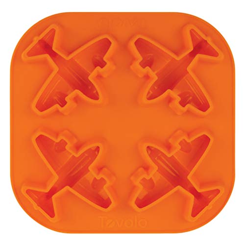 Product Cover Tovolo Novelty Airplane Ice Cube Mold Trays, Flexible Silicone, Dishwasher Safe