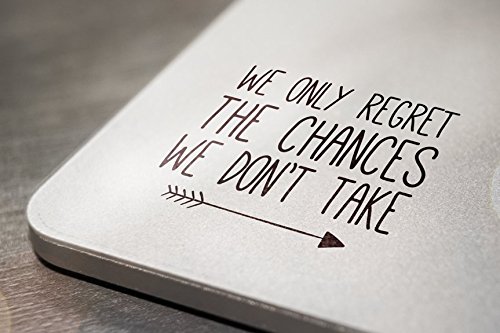 Product Cover Nashville Decals We Only Regret The Chances We Don't Take Laptop Tablet Notebook Car Vinyl Decal Sticker - Black