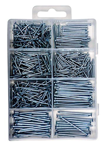Product Cover Qualihome Hardware Nail Assortment Kit, Includes Finish, Wire, Common, Brad and Picture Hanging Nails