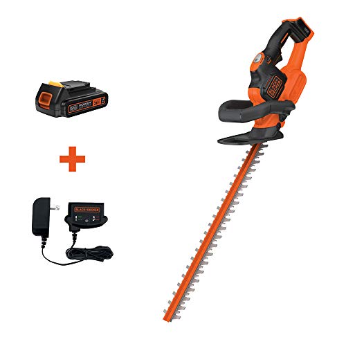 Product Cover BLACK+DECKER 20V MAX Cordless Hedge Trimmer with POWERCOMMAND Powercut, 22-Inch (LHT321FF)