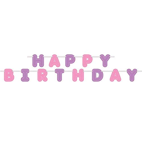 Product Cover 9ft Purple & Pink Happy Birthday Banner