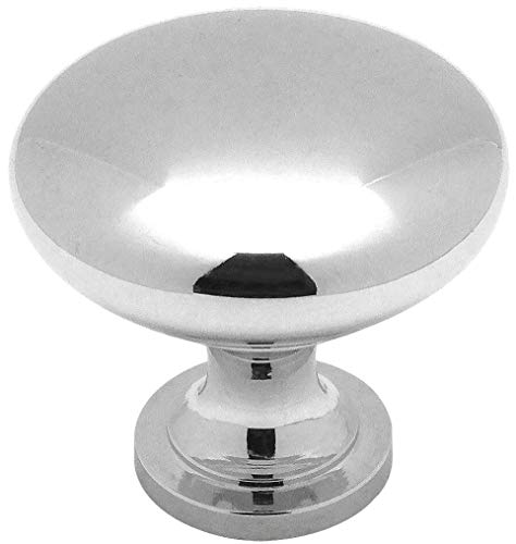 Product Cover 25 Pack - Cosmas 5305CH Polished Chrome Traditional Round Solid Cabinet Hardware Knob - 1-1/4