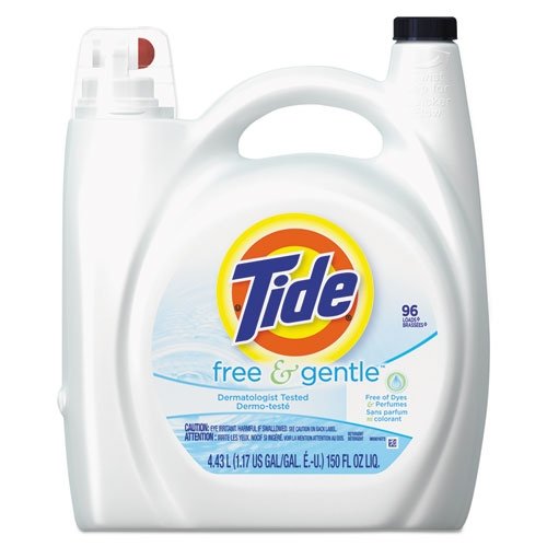 Product Cover Tide free and gentle liquid laundry detergent 96 use 150 fl oz