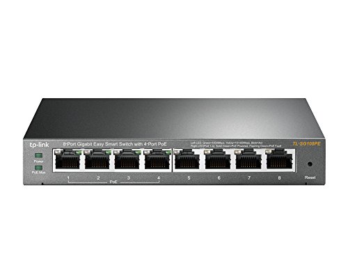 Product Cover TP-Link TL-SG108PE 8-Port Gigabit PoE Web Managed Easy Smart Switch with 4 PoE Ports