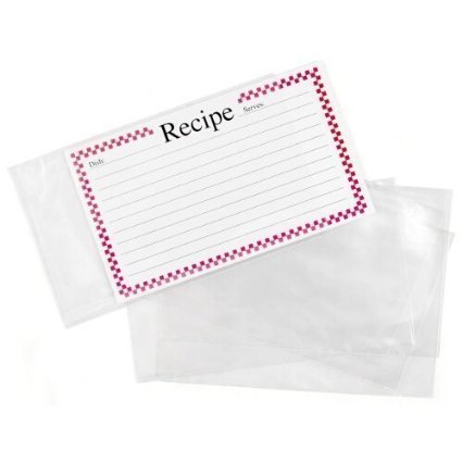 Product Cover BigKitchen - Clear Vinyl 4 X 6 Inch Recipe Card Covers, Set of 48-2 Pack