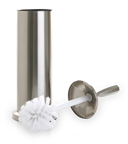 Product Cover BINO 'Harrington' Toilet Brush & Holder with Removable Drip Cup, Brushed Nickel