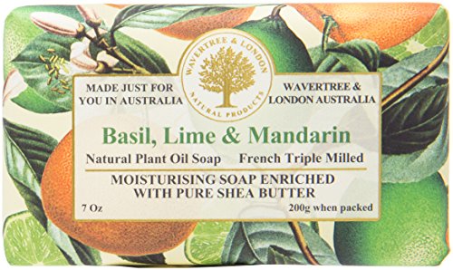 Product Cover Australian Soapworks Wavertree & London 200g Soap - Basil Lime & Mandarin