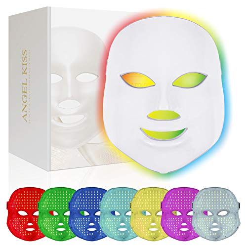 Product Cover Led Face Mask - Angel Kiss 7 Color Photon Blue Red Light Therapy Skin Rejuvenation Facial Skin Care Mask