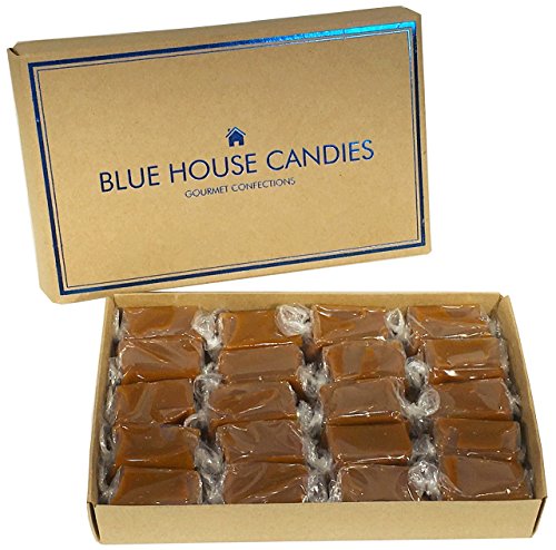 Product Cover Blue House Soft and Chewy Handcrafted Gourmet Caramel Candies, Gift Boxed (Original Caramels)