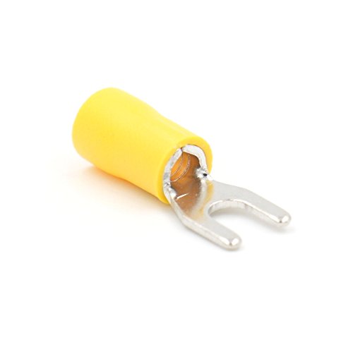 Product Cover Baomain Insulated Fork Spade Wire Connector Electrical Crimp Terminal 12-10 AWG 100 PCS
