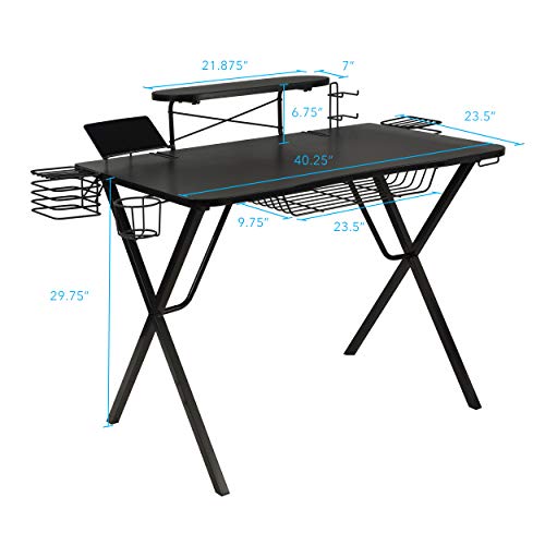 Product Cover Atlantic Gaming Gaming-Desk Pro - Curved-Front, 10 Games, Controller, Headphone & Speaker Storage, 40.25