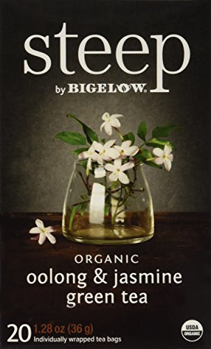 Product Cover Steep by Bigelow Organic Oolong and Jasmine Green Tea, 20 Count