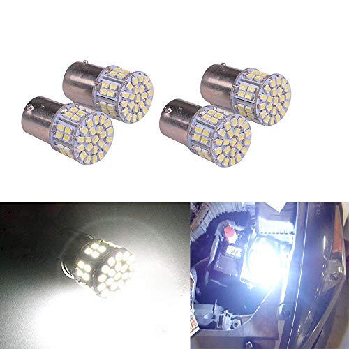 Product Cover MBS 4PCS Super Bright White 1156 1206 50-SMD 6000K Car LED Bulbs For Car Rear Turn Signal lights Interior RV Camper DC 12V