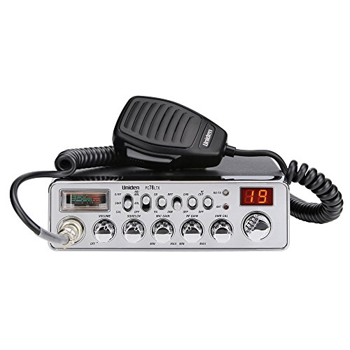 Product Cover Uniden PC78LTX 40-Channel Trucker's CB Radio with Integrated SWR Meter, PA Function, Hi Cut, Mic/RF Gain, and Instant Channel 9,Silver