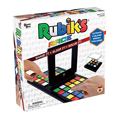 Product Cover Rubik's Race Game, Head To Head Fast Paced Square Shifting Board Game Based On The Rubiks Cubeboard, for Family, Adults and Kids Ages 7 and Up