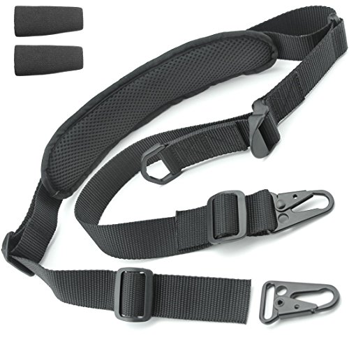 Product Cover Tactical Hero 2 Point Rifle Sling - Fits Any Gun, Easy Length Adjuster, Shoulder Pad, 30