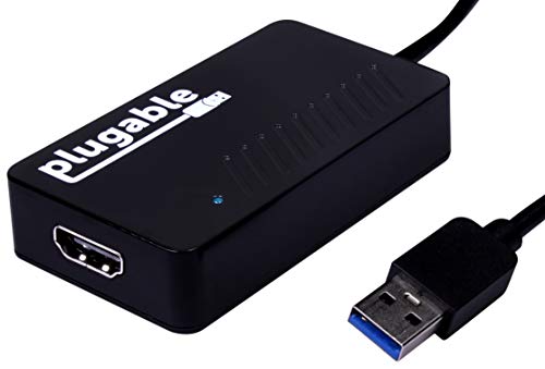 Product Cover Plugable USB 3.0 to HDMI Video Graphics Adapter with Audio for Multiple Monitors up to 2560x1440 (Supports Windows 10, 8.1, 7)