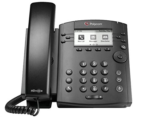 Product Cover Polycom VVX 311 Corded Business Media Phone System - 6 Line PoE - 2200-48350-025 - Replaces VVX 310