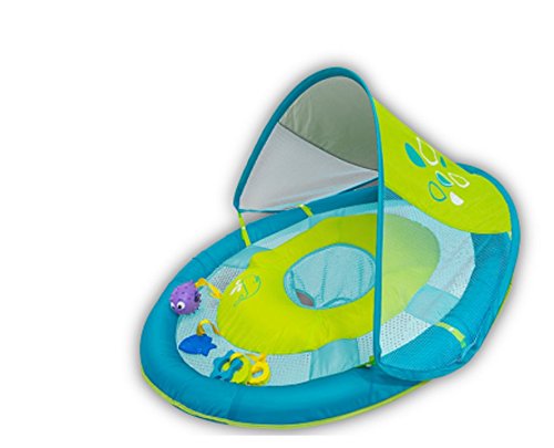 Product Cover SwimWays Baby Spring Float Sun Canopy Includes 5 Tethered Toys And Reusable Carry Bag