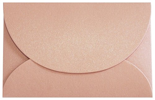 Product Cover Iridescent Gift Card Envelopes (50 Pack) - Elegant Mini Envelopes Perfect For Wedding Placeholders, Name Cards, Thank You Notes, Flower Arrangements, and Gift Tags (Blush Pink)