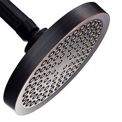 Product Cover ShowerMaxx, Luxury Spa Series, 6 inch Round High Pressure Rainfall Shower Head, MAXX-imize Your Rainfall Experience with 2.5 GPM Compliant Flow Restrictor Rain Showerhead, Oil Rubbed Bronze Finish