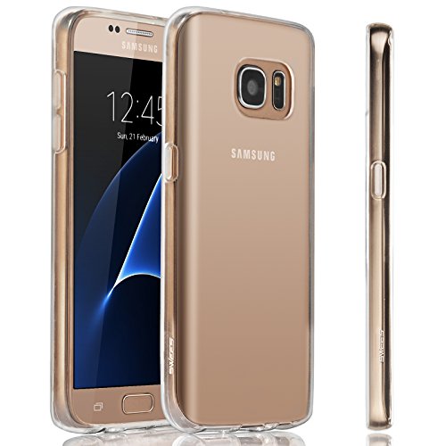 Product Cover SWEES Phone Case Compatible Samsung Galaxy S7 (2016 Released), Slim Thin Soft Silicone Gel TPU Clear Back Case Shock Absorbing Protective Cover 5.1 inch, Crystal Clear