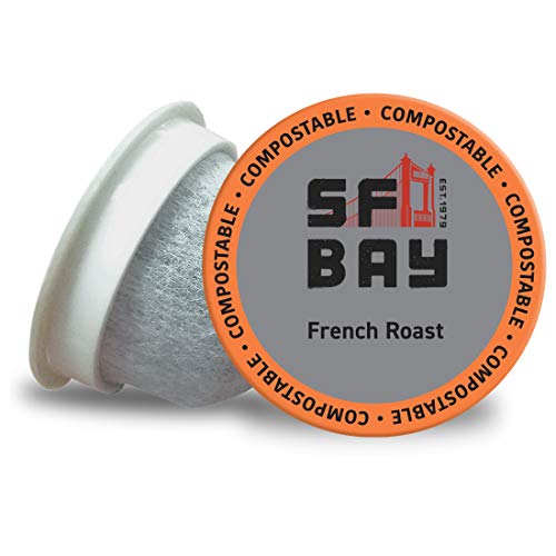 Product Cover SF Bay Coffee French Roast 100 Ct Dark Roast Compostable Coffee Pods, K Cup Compatible including Keurig 2.0