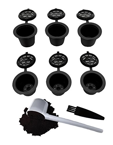 Product Cover Nespresso Capsules Refillable - Reusable Coffee Pods For Nespresso Cups - OriginalLine Compatible - Pack of 6