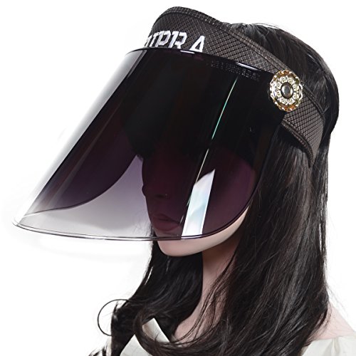 Product Cover Women Summer Sunhat Solar Face Shield Cap Visor Sun Cover Hat Anti-UV Cap