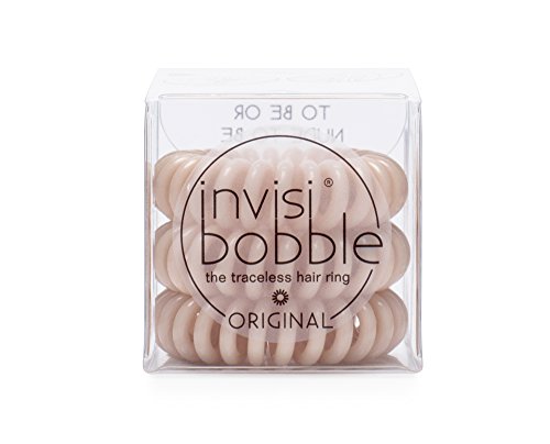 Product Cover invisibobble Traceless Hair Ties, Spiral Hair Ties, Elastic, Hair Accessories for Women- To Be or Nude to Be (Pack of 3)
