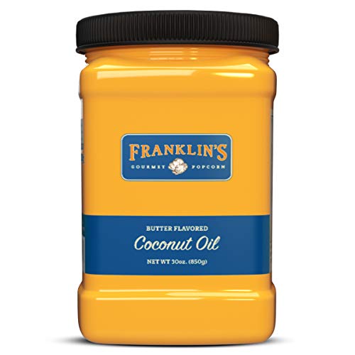 Product Cover Butter Flavored Coconut Oil by Franklin's Gourmet Popcorn. 30 oz Tub.