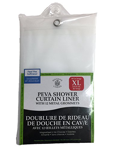 Product Cover Extra Long PEVA Shower Curtain Liner 84