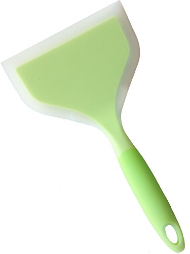 Product Cover Minchsrin Silicone Wrapped NylonFish Spatula Wide Turner 10'' (L) 4.7''(W)