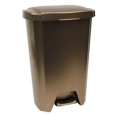Product Cover Hefty 13 Gallon Step On Trash Can - Bronze (1)