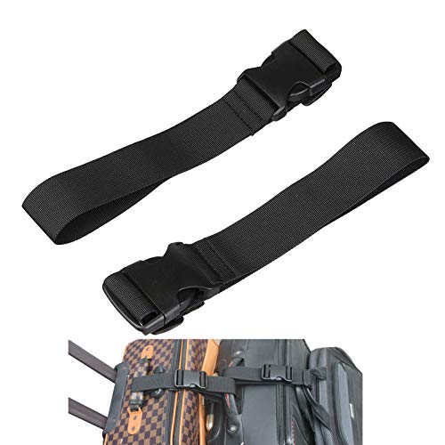 Product Cover Two Add a Bag Luggage Strap Travel Luggage Suitcase Adjustable Belt Travel Accessories Travel Attachment - Connect Your Three luggages Together