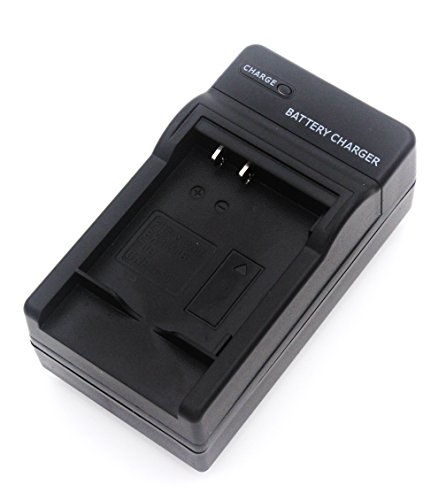 Product Cover NP-BK1 Battery Charger for Sony Cyber-Shot DSC-S750, DSC-S780, DSC-S950, DSC-S980, DSC-W180, DSC-W190, DSC-W370, MHS-PM5, Webbie HD, Webbie MHS-PM1 Digital Camera and More with Foldable Plug