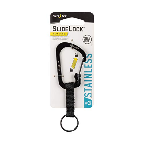 Product Cover Nite Ize CSLW3-01-R6 Carabiner with Key Ring