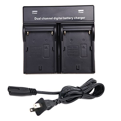 Product Cover Brand New Double Twin AC Battery Charger for SONY NPF330 NP-F530 NP-F550 NP-F570 NP-F770 NP-F970 DSR-PD100AP DSR-PD150 DSR-PD150P DSR-PD170 DSR-PD170P DSR-PD190P HVR-M10P HVR-M10U