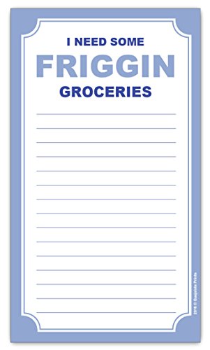 Product Cover I Need Some Friggin Groceries Grocery List Magnetic Pad 4.25 x 7.5, 50-Sheets