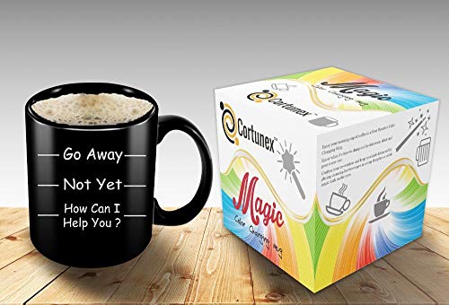 Product Cover Heat Sensitive Mug | Color Changing Coffee Mug | Go Away Funny Coffee Cup | Birthday Gift Idea for Him or Her, Mother' Gift for Mom and Father's Day Gift for Dad