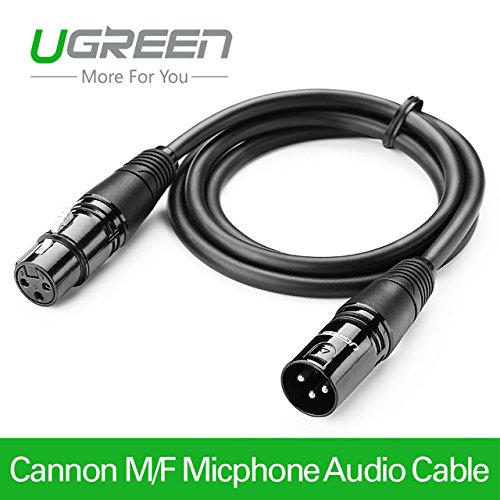 Product Cover UGREEN Balanced XLR 3 Pin Cannon Male Female Extension Cable Microphone Mixer - 2m