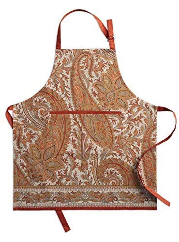 Product Cover Maison d' Hermine Kashmir Paisley 100% Cotton Apron with an Adjustable Neck & Hidden Center Pocket, 27.50 - inch by 31.50 - inch